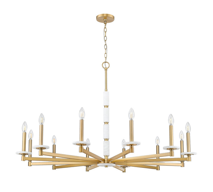 Z-Lite Canada - 3045-12MGLD - 12 Light Chandelier - Kaden - Modern Gold