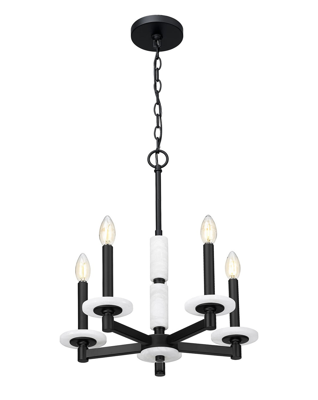Z-Lite Canada - 3045-5MB - Five Light Chandelier - Kaden - Matte Black