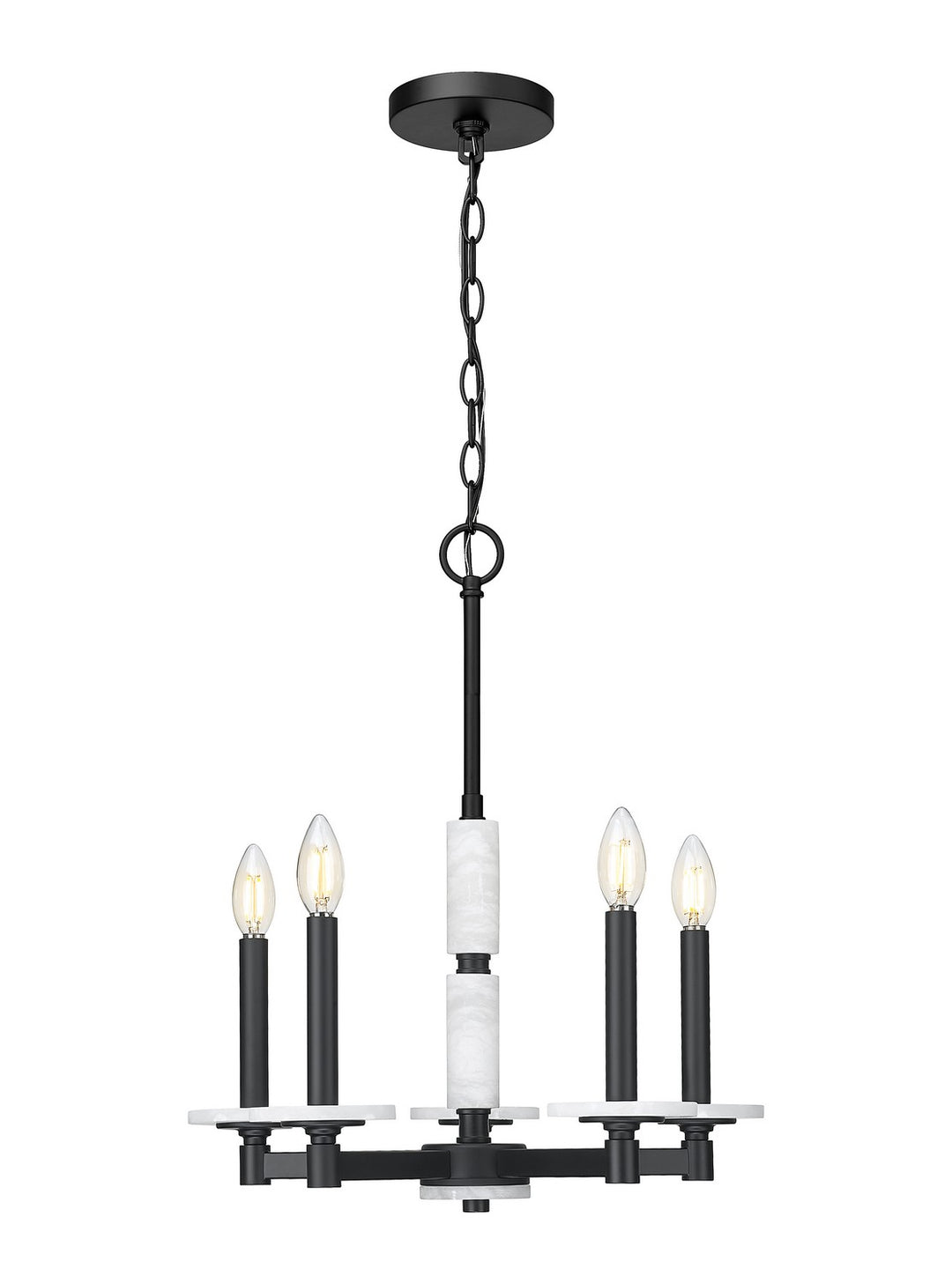 Z-Lite Canada - 3045-5MB - Five Light Chandelier - Kaden - Matte Black