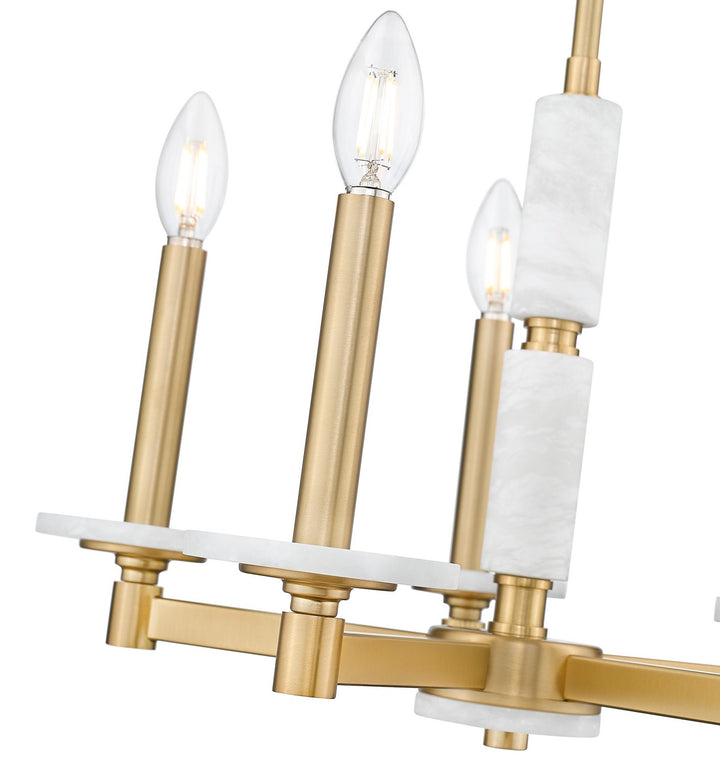 Z-Lite Canada - 3045-5MGLD - Five Light Chandelier - Kaden - Modern Gold