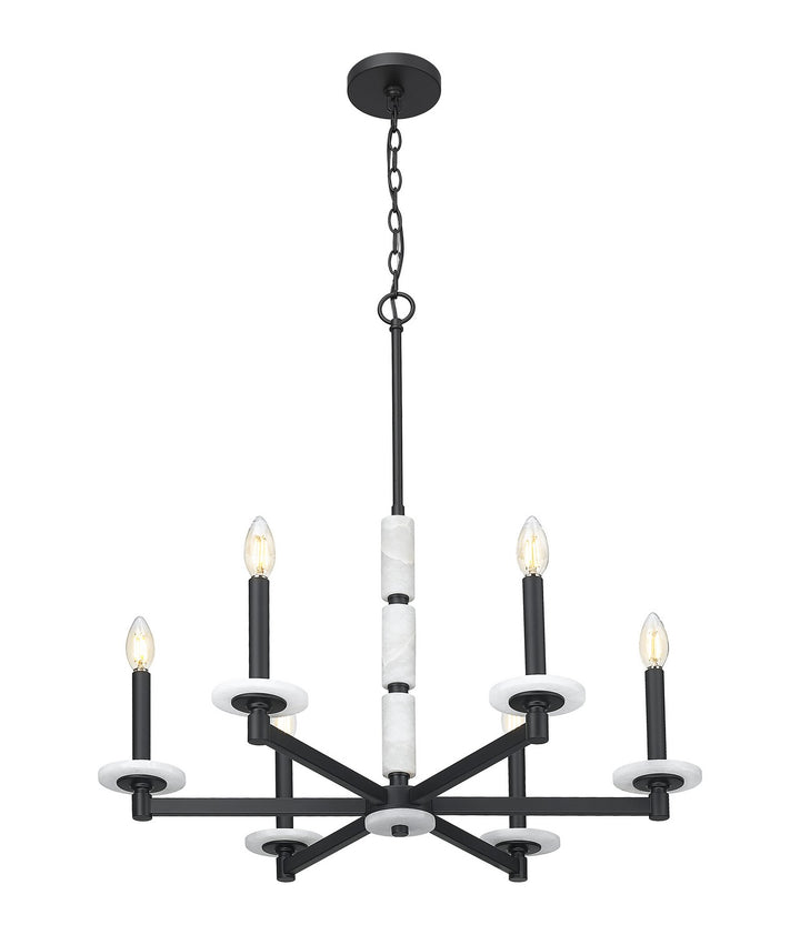 Z-Lite Canada - 3045-6MB - Six Light Chandelier - Kaden - Matte Black