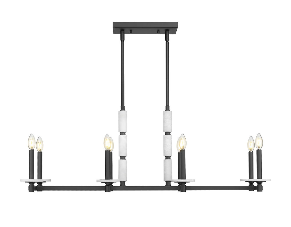 Z-Lite Canada - 3045-8L-MB - Eight Light Linear Chandelier - Kaden - Matte Black