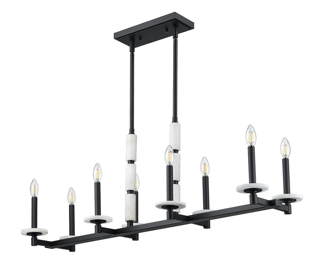 Z-Lite Canada - 3045-8L-MB - Eight Light Linear Chandelier - Kaden - Matte Black