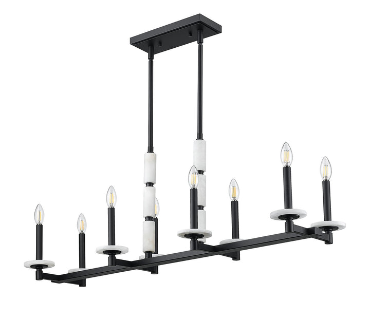 Z-Lite Canada - 3045-8L-MB - Eight Light Linear Chandelier - Kaden - Matte Black
