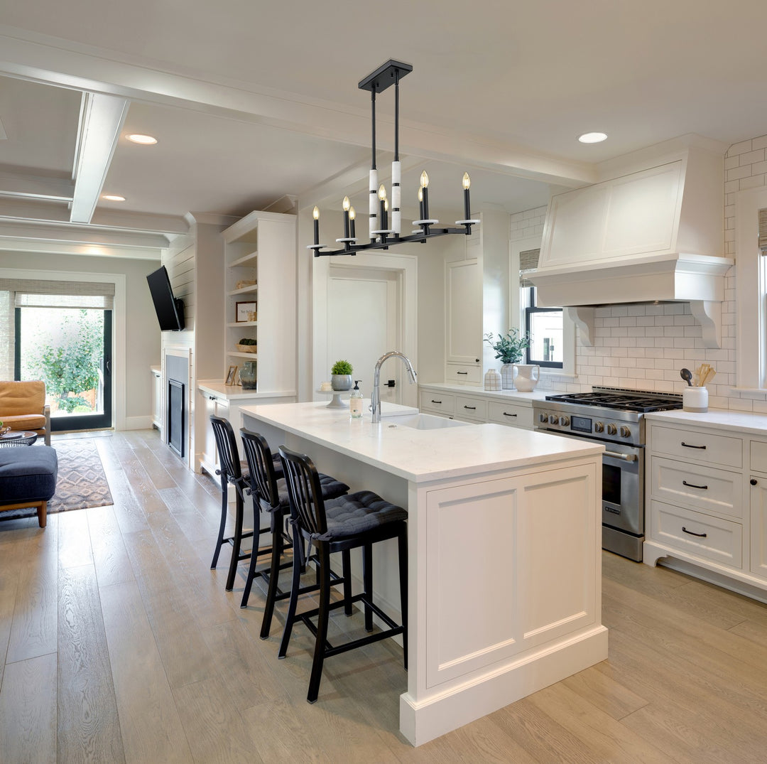 Z-Lite Canada - 3045-8L-MB - Eight Light Linear Chandelier - Kaden - Matte Black