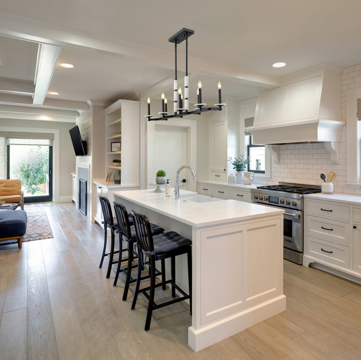 Z-Lite Canada - 3045-8L-MB - Eight Light Linear Chandelier - Kaden - Matte Black