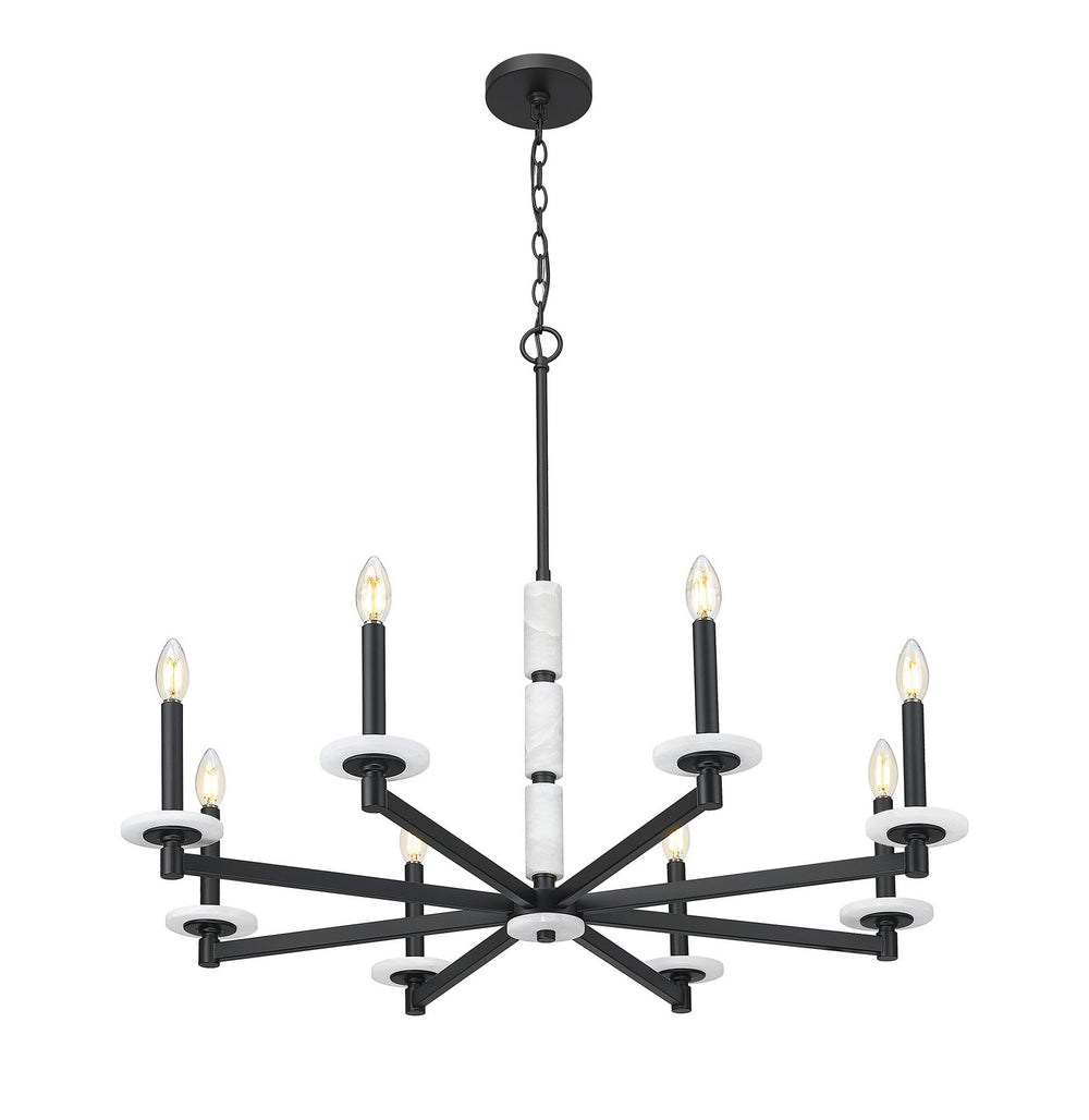 Z-Lite Canada - 3045-8MB - Eight Light Chandelier - Kaden - Matte Black