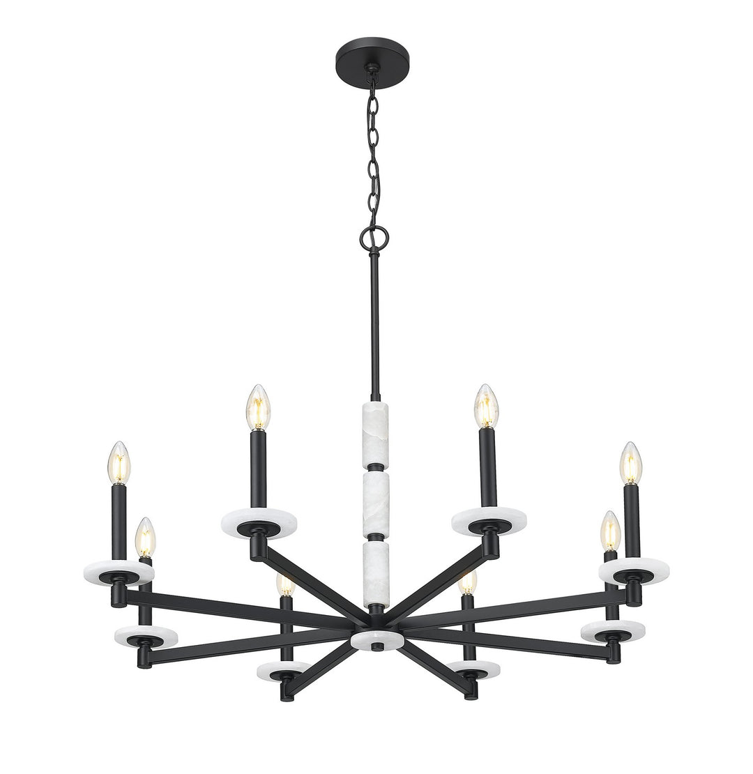 Z-Lite Canada - 3045-8MB - Eight Light Chandelier - Kaden - Matte Black