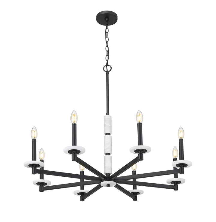 Z-Lite Canada - 3045-8MB - Eight Light Chandelier - Kaden - Matte Black