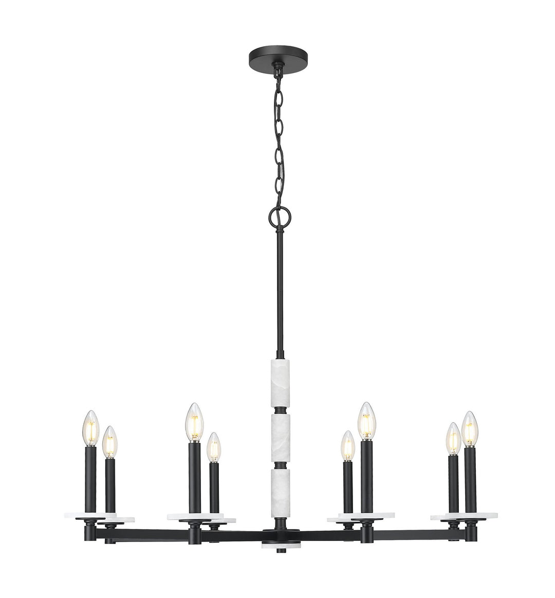 Z-Lite Canada - 3045-8MB - Eight Light Chandelier - Kaden - Matte Black