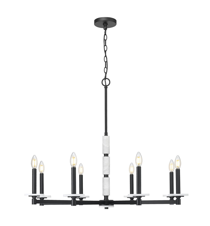 Z-Lite Canada - 3045-8MB - Eight Light Chandelier - Kaden - Matte Black