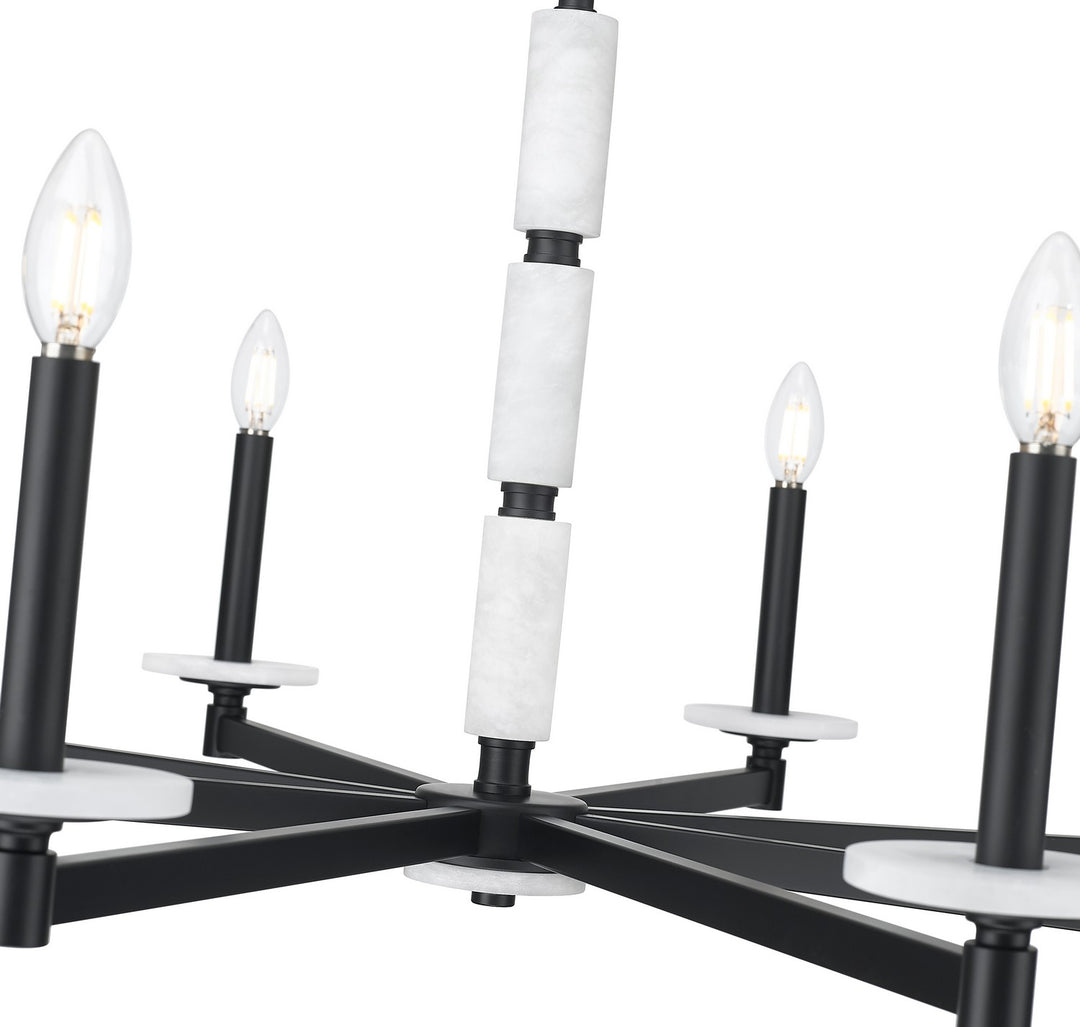 Z-Lite Canada - 3045-8MB - Eight Light Chandelier - Kaden - Matte Black