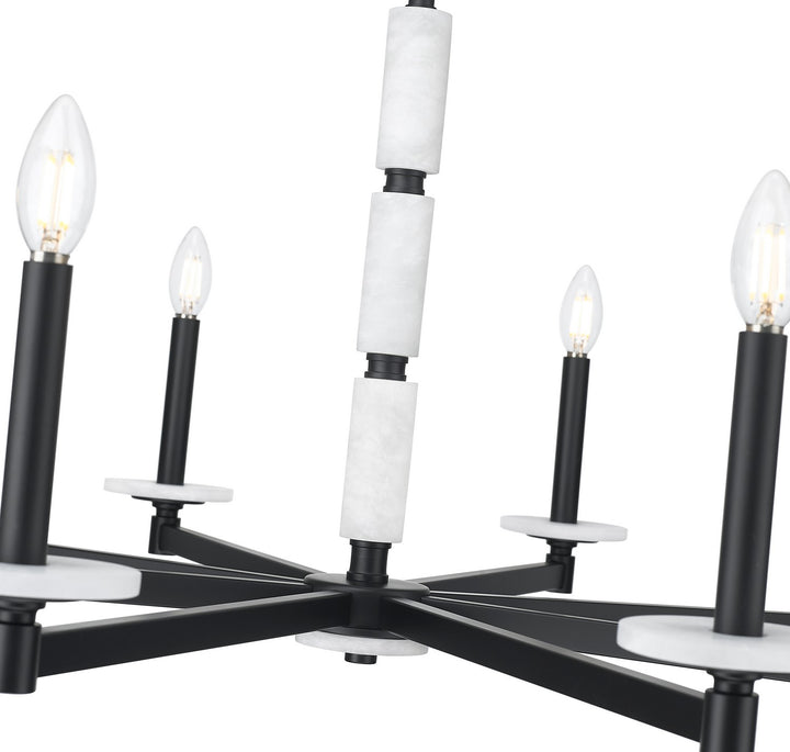 Z-Lite Canada - 3045-8MB - Eight Light Chandelier - Kaden - Matte Black