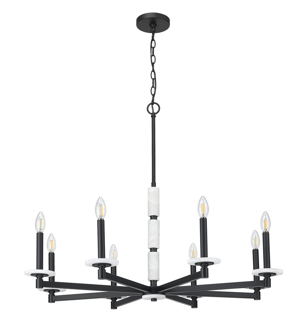 Z-Lite Canada - 3045-8MB - Eight Light Chandelier - Kaden - Matte Black