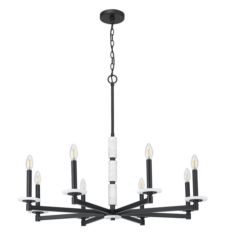 Z-Lite Canada - 3045-8MB - Eight Light Chandelier - Kaden - Matte Black