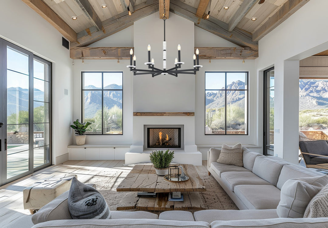 Z-Lite Canada - 3045-8MB - Eight Light Chandelier - Kaden - Matte Black