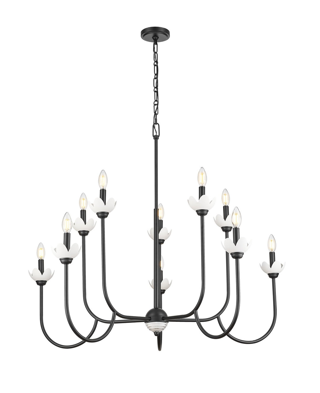 Z-Lite Canada - 352-10MB - Ten Light Chandelier - Allistair - Matte Black