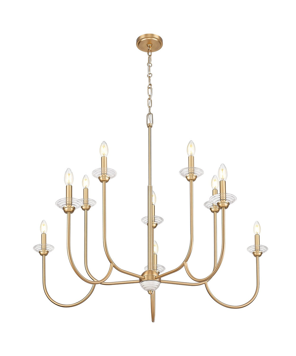 Z-Lite Canada - 352-10MGLD - Ten Light Chandelier - Allistair - Modern Gold