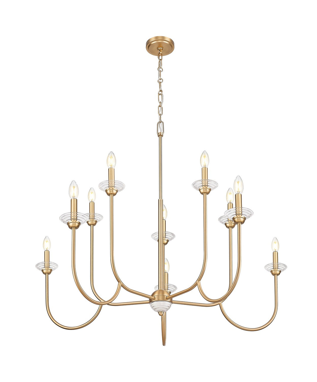 Z-Lite Canada - 352-10MGLD - Ten Light Chandelier - Allistair - Modern Gold