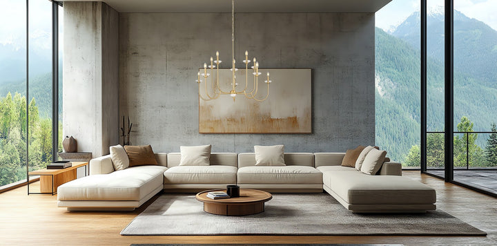 Z-Lite Canada - 352-10MGLD - Ten Light Chandelier - Allistair - Modern Gold