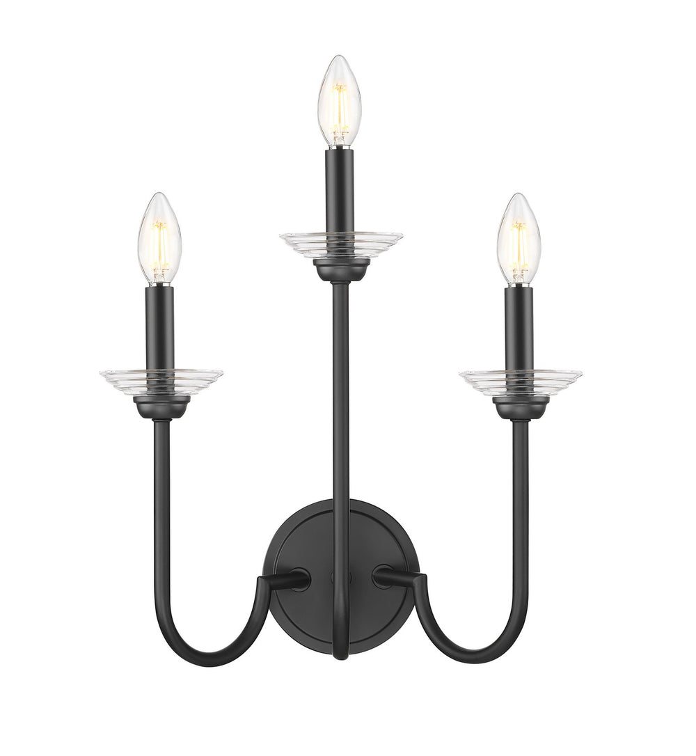 Z-Lite Canada - 352-3S-MB - Three Light Wall Sconce - Allistair - Matte Black