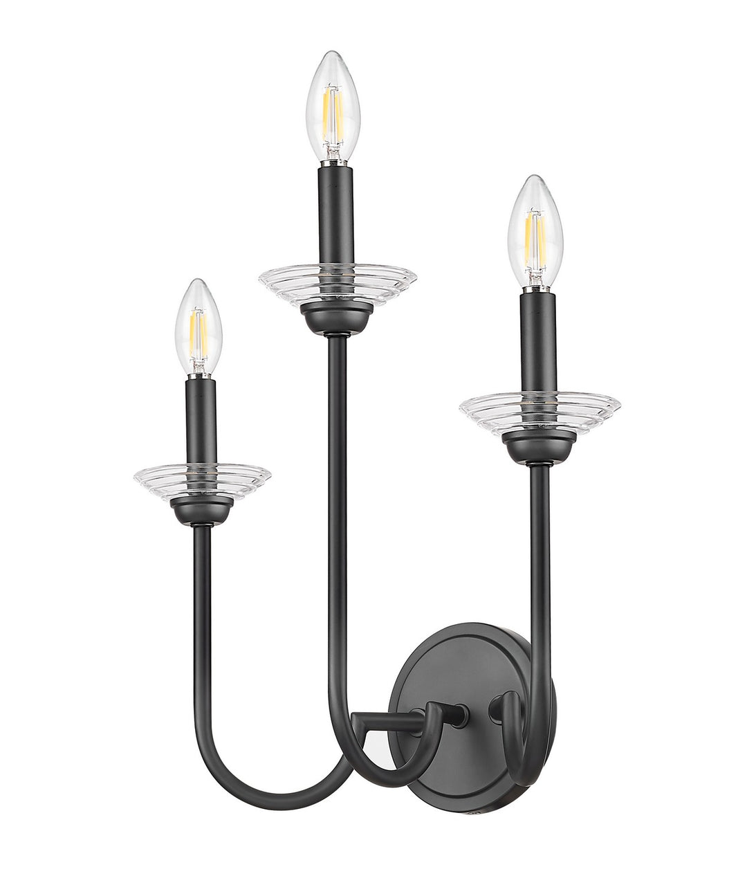 Z-Lite Canada - 352-3S-MB - Three Light Wall Sconce - Allistair - Matte Black