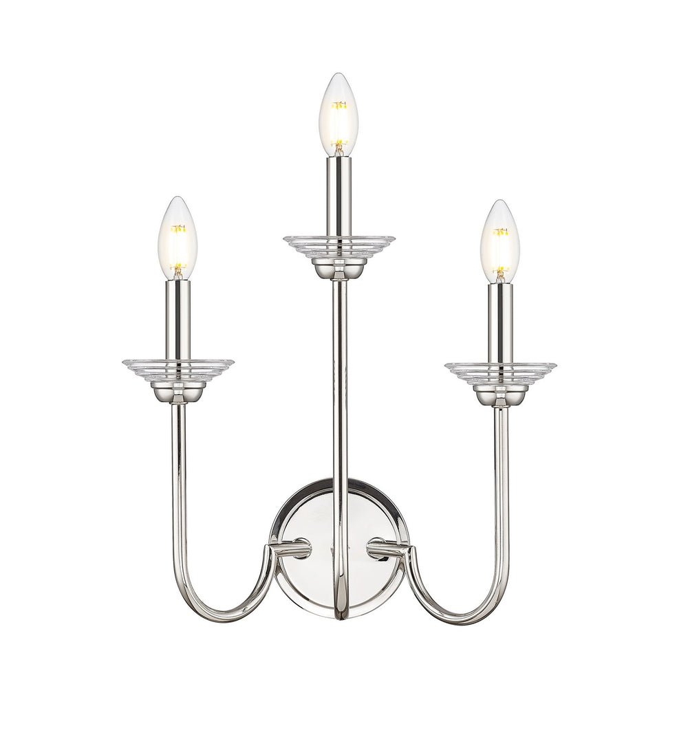 Z-Lite Canada - 352-3S-PN - Three Light Wall Sconce - Allistair - Polished Nickel