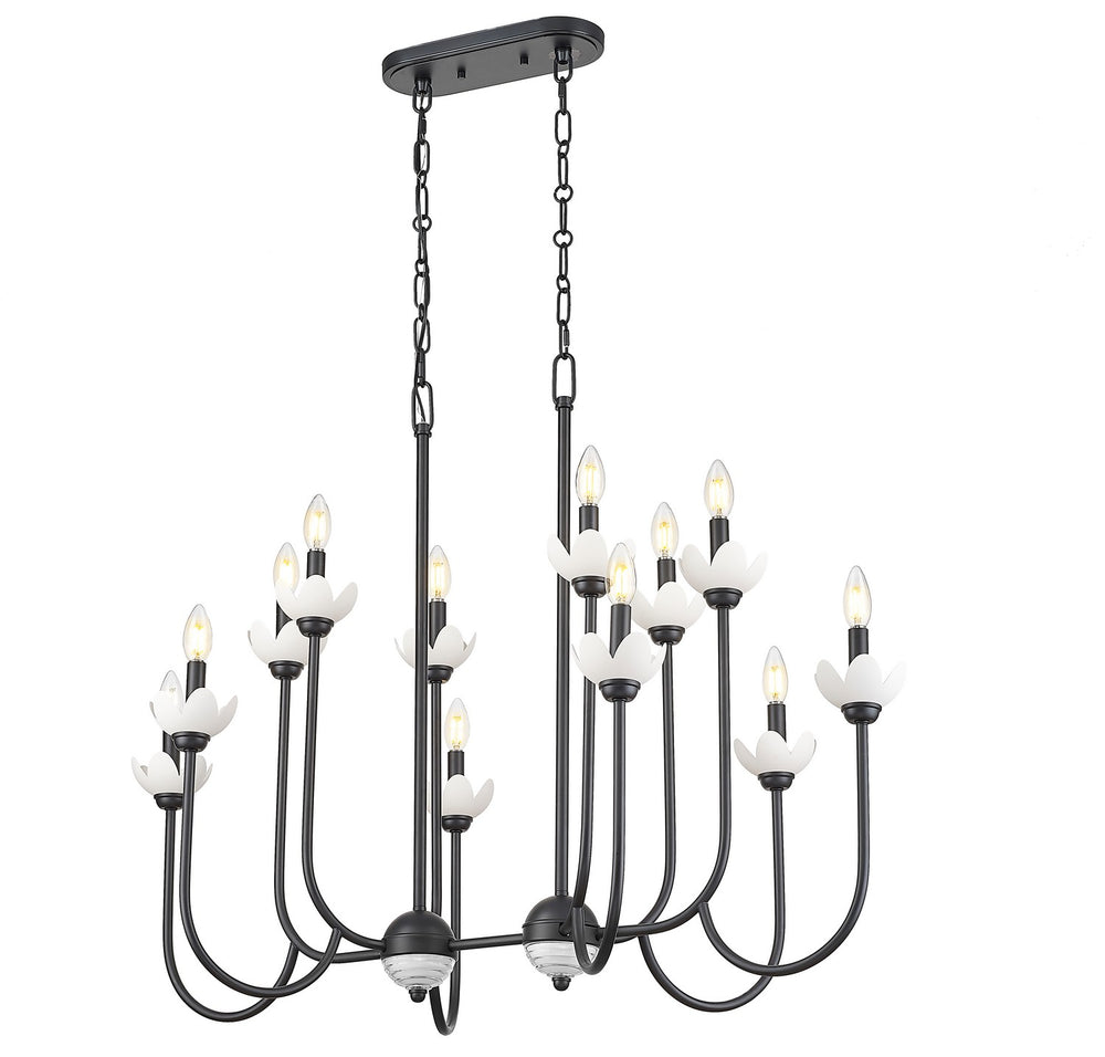 Z-Lite Canada - 352-42L-MB - 12 Light Linear Chandelier - Allistair - Matte Black