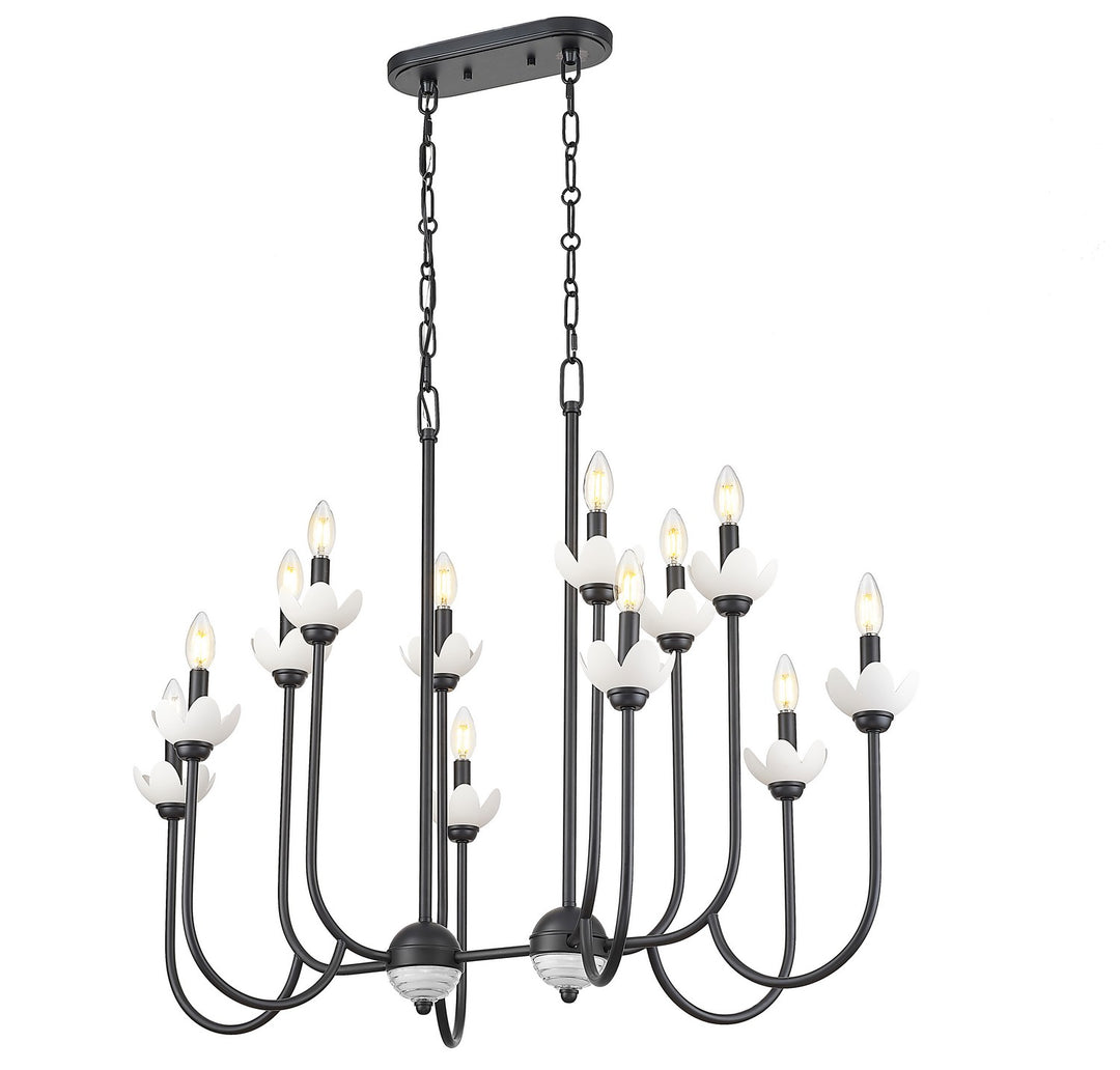 Z-Lite Canada - 352-42L-MB - 12 Light Linear Chandelier - Allistair - Matte Black