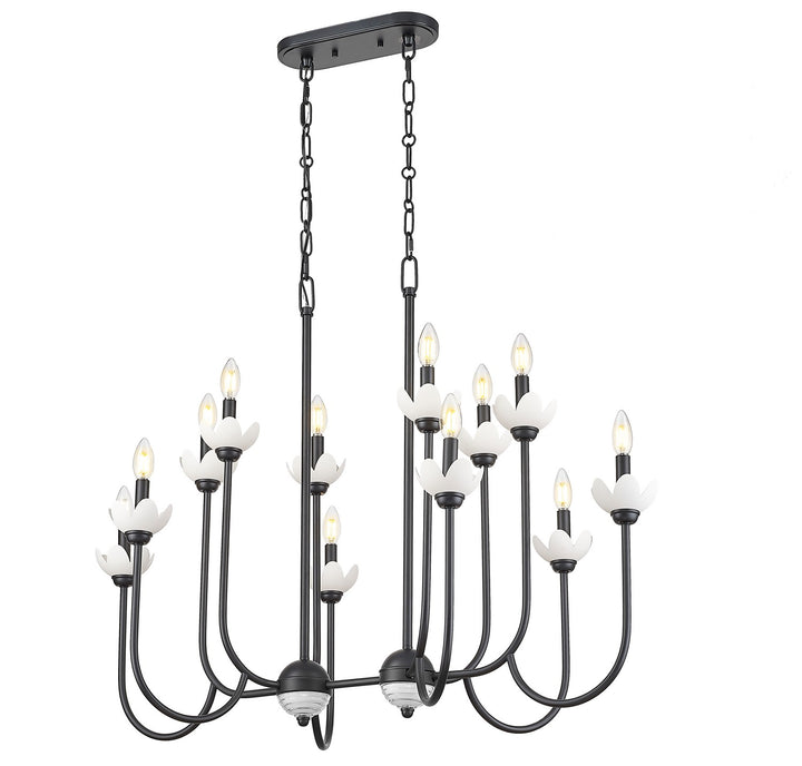 Z-Lite Canada - 352-42L-MB - 12 Light Linear Chandelier - Allistair - Matte Black