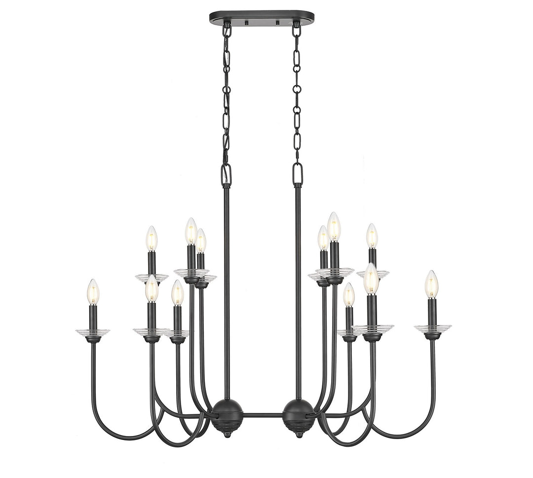 Z-Lite Canada - 352-42L-MB - 12 Light Linear Chandelier - Allistair - Matte Black