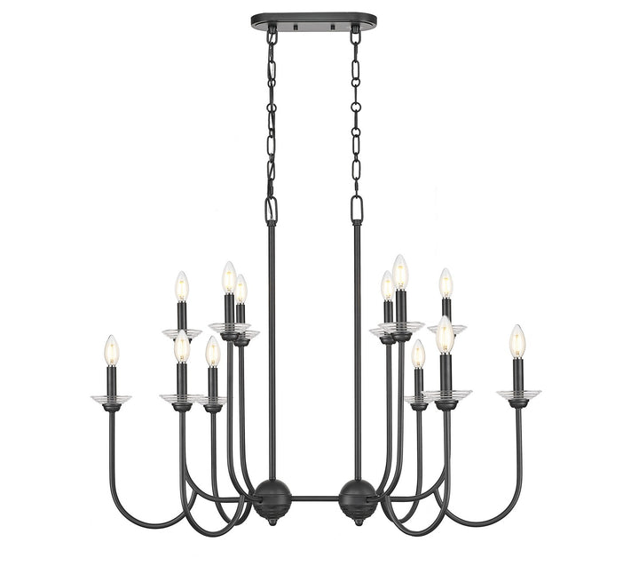Z-Lite Canada - 352-42L-MB - 12 Light Linear Chandelier - Allistair - Matte Black