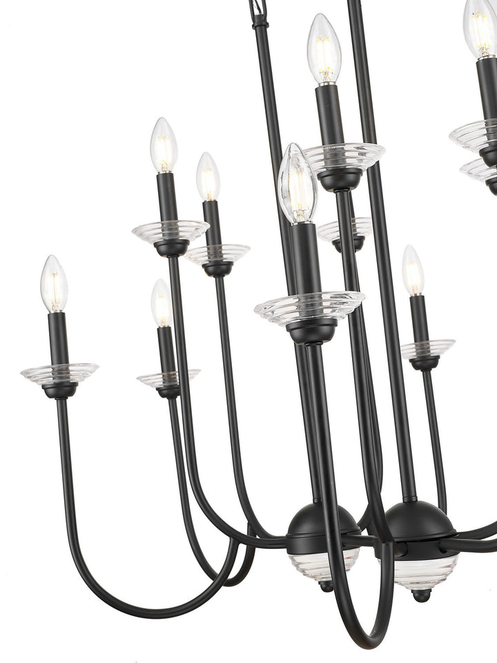 Z-Lite Canada - 352-42L-MB - 12 Light Linear Chandelier - Allistair - Matte Black