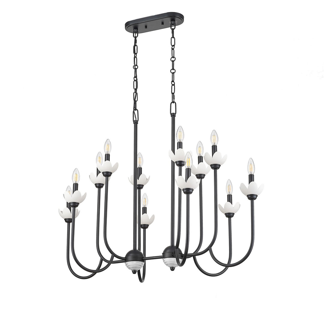 Z-Lite Canada - 352-42L-MB - 12 Light Linear Chandelier - Allistair - Matte Black