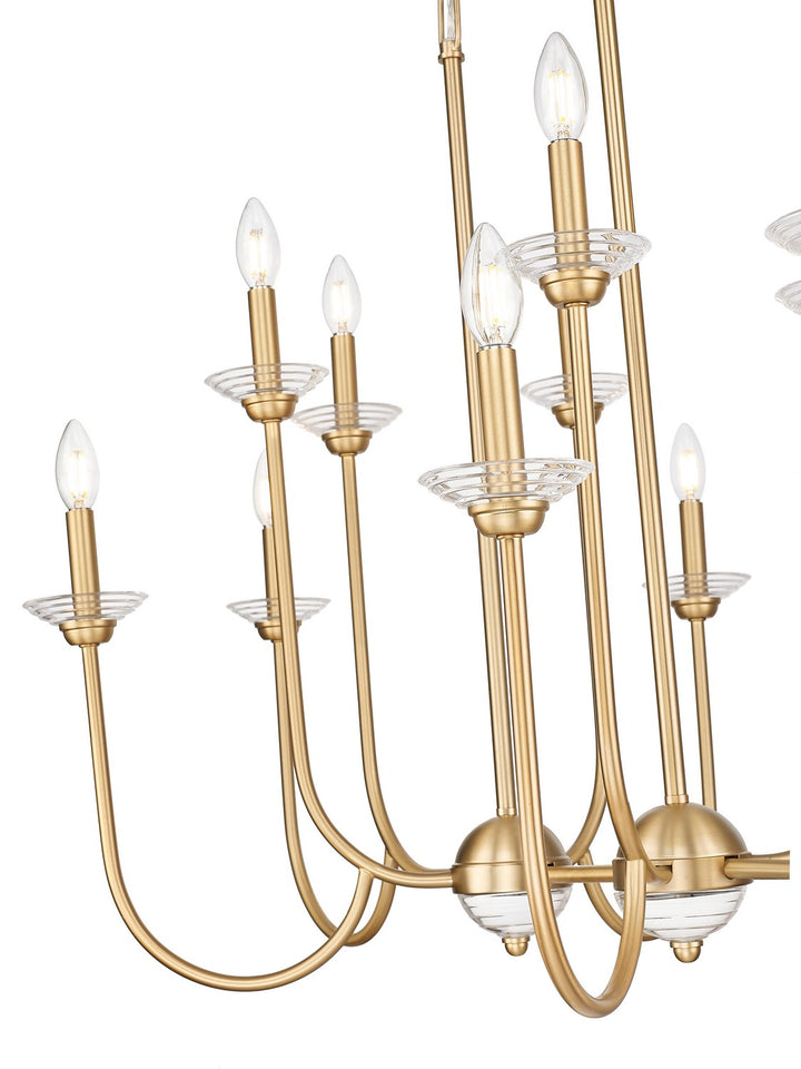 Z-Lite Canada - 352-42L-MGLD - 12 Light Linear Chandelier - Allistair - Modern Gold