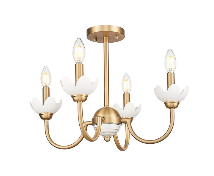 Z-Lite Canada - 352-4SF-MGLD - Four Light Semi Flush Mount - Allistair - Modern Gold