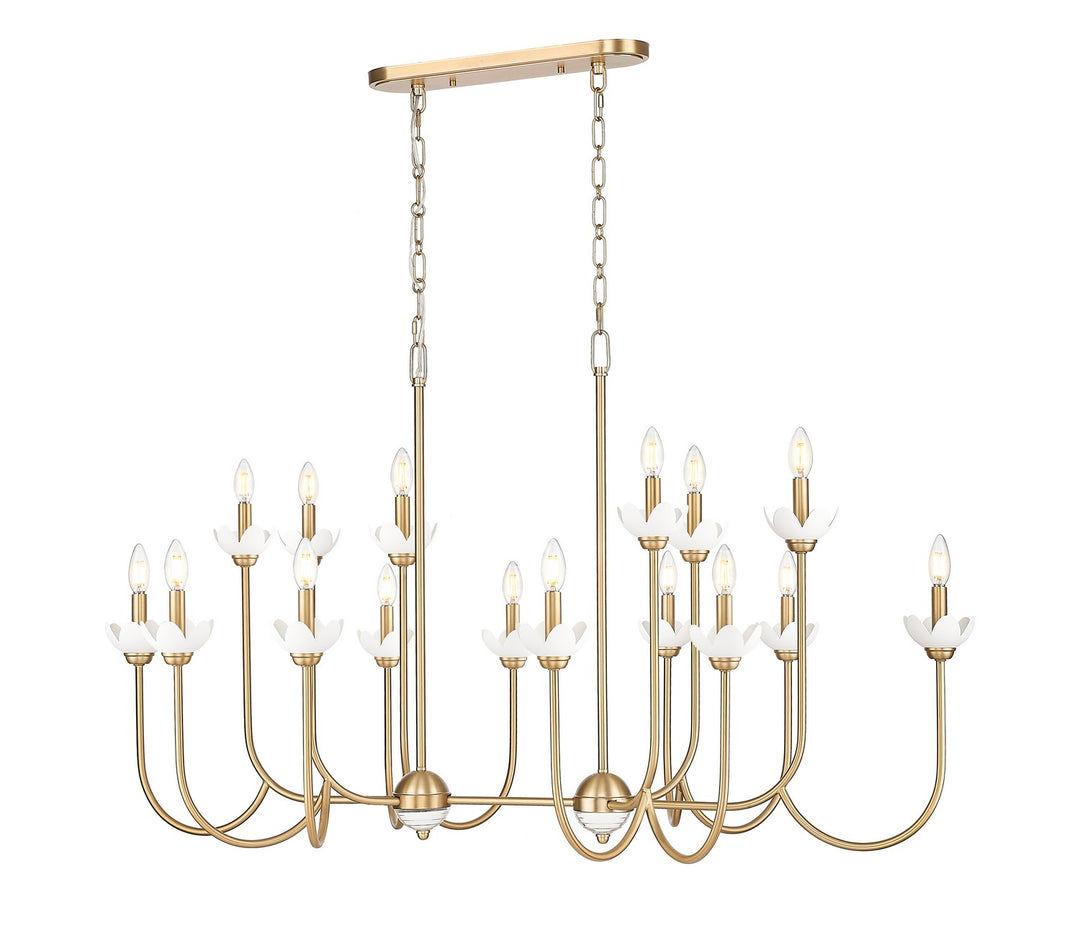 Z-Lite Canada - 352-56L-MGLD - 16 Light Linear Chandelier - Allistair - Modern Gold