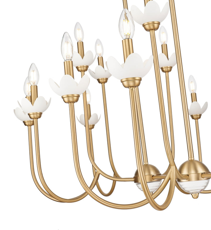 Z-Lite Canada - 352-56L-MGLD - 16 Light Linear Chandelier - Allistair - Modern Gold