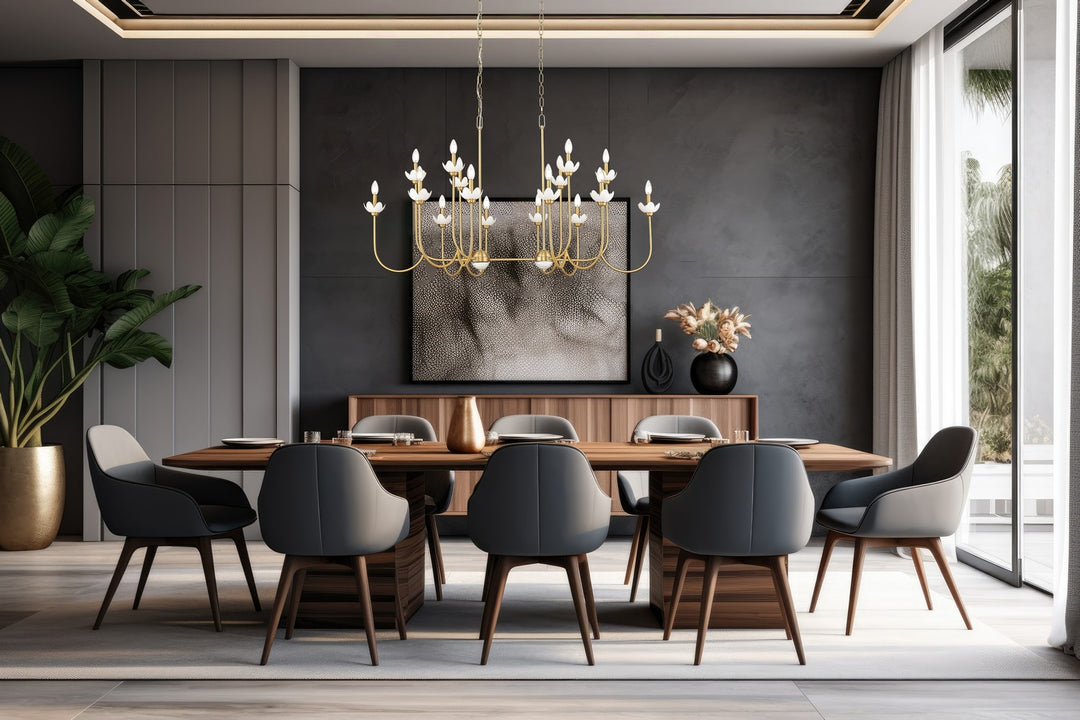 Z-Lite Canada - 352-56L-MGLD - 16 Light Linear Chandelier - Allistair - Modern Gold