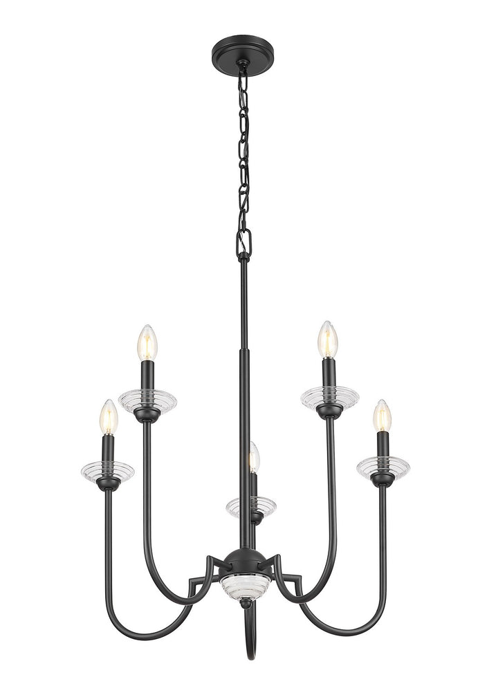 Z-Lite Canada - 352-5MB - Five Light Chandelier - Allistair - Matte Black