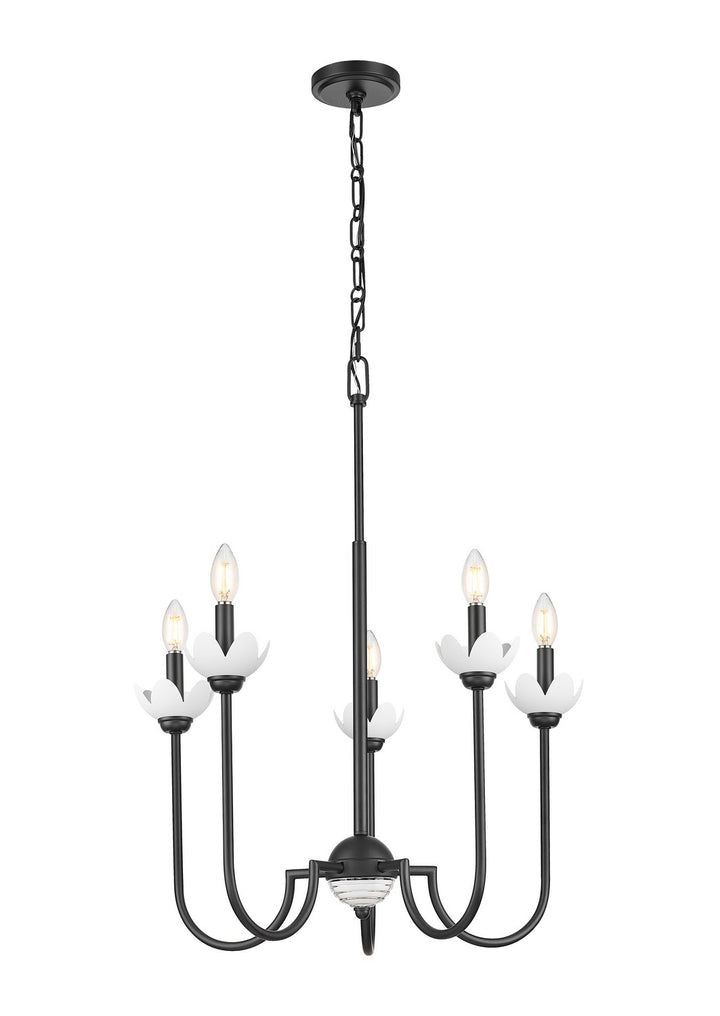 Z-Lite Canada - 352-5MB - Five Light Chandelier - Allistair - Matte Black