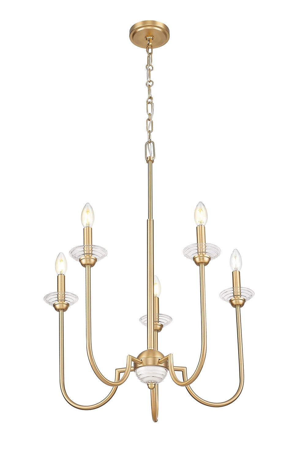 Z-Lite Canada - 352-5MGLD - Five Light Chandelier - Allistair - Modern Gold