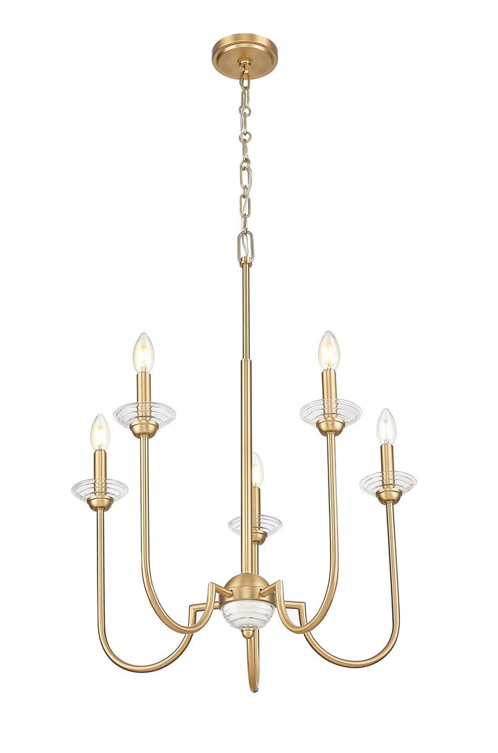 Z-Lite Canada - 352-5MGLD - Five Light Chandelier - Allistair - Modern Gold