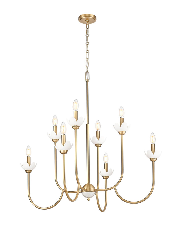 Z-Lite Canada - 352-8MGLD - Eight Light Chandelier - Allistair - Modern Gold