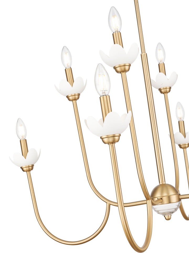 Z-Lite Canada - 352-8MGLD - Eight Light Chandelier - Allistair - Modern Gold