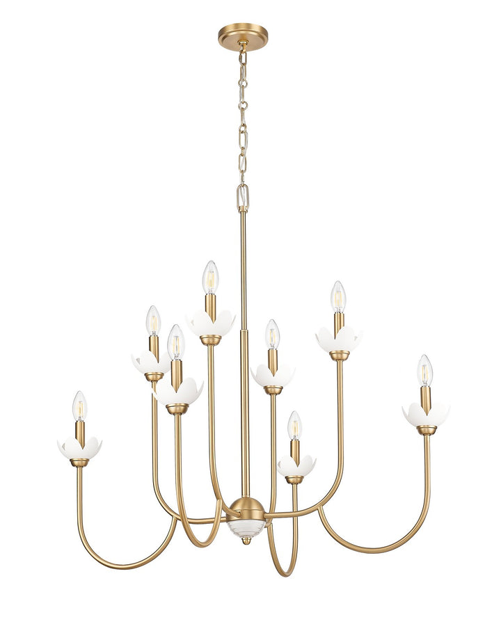 Z-Lite Canada - 352-8MGLD - Eight Light Chandelier - Allistair - Modern Gold