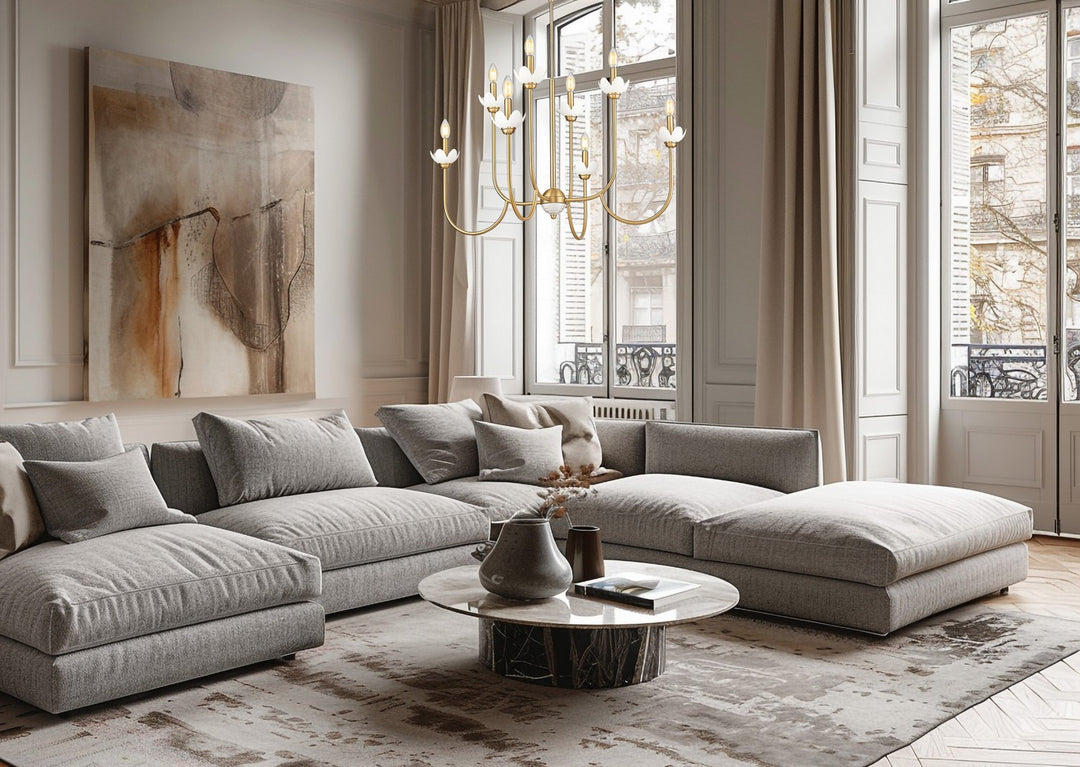 Z-Lite Canada - 352-8MGLD - Eight Light Chandelier - Allistair - Modern Gold