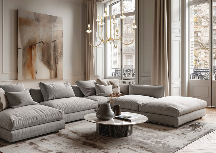 Z-Lite Canada - 352-8MGLD - Eight Light Chandelier - Allistair - Modern Gold