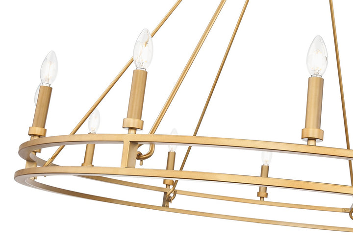 Z-Lite Canada - 4005-12SBR - 12 Light Chandelier - Dennison - Signature Brass