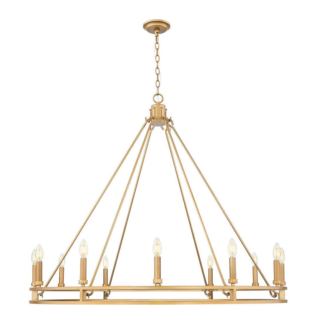 Z-Lite Canada - 4005-12SBR - 12 Light Chandelier - Dennison - Signature Brass